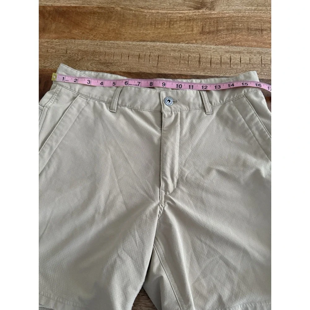 North Face Mens 32 Tan Hiking Shorts Stretch Performance Trail Outdoor Casual